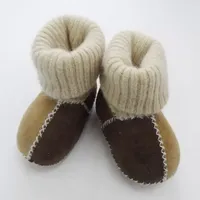 Personnalisé Australie Écologique Enfants Confortable Semelle Toddler Fourrure Doublé Bébé Chaussures Plateforme Chunky Fuzzy en Peau de Mouton Bottines