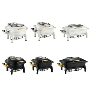<span class=keywords><strong>Scaldavivande</strong></span> <span class=keywords><strong>Elettrico</strong></span> Professionale 6L 9L in Acciaio Inox, Contenitore Idraulico Bianco Oro per Buffet e Catering - Product Image 6