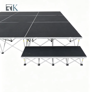 Plateforme de scène portable en aluminium facile à installer, plancher en contreplaqué pour mariage, concert, conférence de presse - Product Image 1