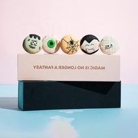 Boîte de papier pâtisserie personnalisée de qualité alimentaire 14pcs macaron emballage à tiroir pliant avec manchon personnalisé