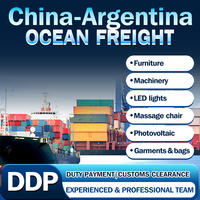 Agent d'expédition fiable FREESEA, services d'expédition maritime DDP de Chine vers l'Argentine, LCL Express porte-à-porte, assurance, 30-40 jours