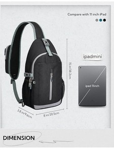 Sac à dos bandoulière <span class=keywords><strong>Waterfly</strong></span> Fashion, antivol RFID, en polyester durable, pour hommes et femmes - Product Image 6