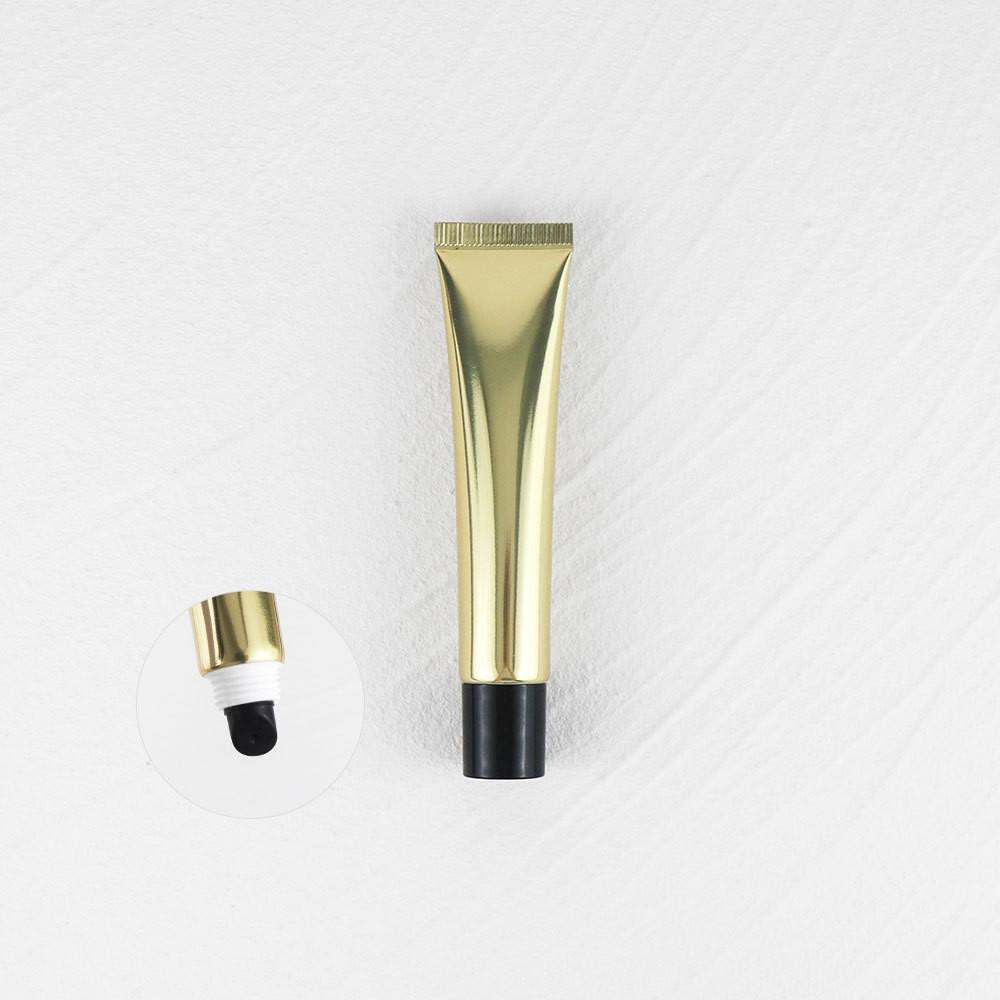 หมวกลิปสติกสีดำ + หลอดทอง