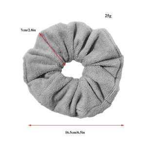 Chouchous en peluche de grande taille avec logo personnalisé, tissu éponge absorbant, douche à <span class=keywords><strong>boucles</strong></span>, chignons humides, <span class=keywords><strong>serviette</strong></span> en microfibre, séchage des <span class=keywords><strong>cheveux</strong></span>, chouchous - Product Image 3