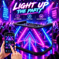 Panneau mural vidéo DJ Booth P2.5, écran LED pliable pour salle d'exposition, utilisation en location