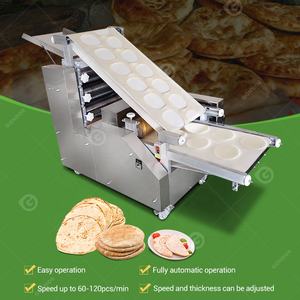 Shawarma arabe Complit Pocket Pita Bread Shape Automatique Dough Sheeter Roti Maker Machine Alpha au Canada - Product Image 2