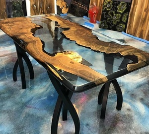 Revêtement de sol et <span class=keywords><strong>peinture</strong></span> de table flexibles en résine époxy transparente non toxique pour les applications fluviales Adhésifs et produits d'étanchéité - Product Image 1