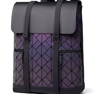 Custom Logo Men's Fashionable Laptop <b>Computer</b> <b>Backpack</b> Students PU Leather Waterproof <b>Backpack</b> for Business Extensible Travel - Product Image 2