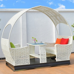<span class=keywords><strong>Columpio</strong></span> de Patio con Toldo Impermeable de <span class=keywords><strong>Mimbre</strong></span>, Columpios de Jardín de Lujo para Exteriores - Product Image 1