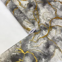 Tissu mural auto-adhésif moderne et simple en velours floral uni non tissé pour chambre, salon, salle de bain, hôtel, mur de fond