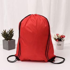Promotion Gym Nylon Polyester Custom Logo Waterproof <b>Drawstring</b> <b>Backpacks</b> Draw String Sports Bags - Product Image 2