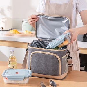 Nouvelle grande capacité pour <span class=keywords><strong>Amazon</strong></span> <span class=keywords><strong>sac</strong></span> <span class=keywords><strong>isotherme</strong></span> en tissu Oxford <span class=keywords><strong>isotherme</strong></span> épaissi imperméable déjeuner Bento pique-nique <span class=keywords><strong>sac</strong></span> et <span class=keywords><strong>sac</strong></span> de glace - Product Image 5