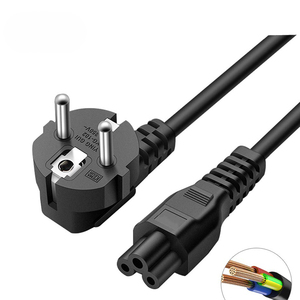 Cable de Alimentación para Portátil de 0.75mm2, 3 Pines, Enchufe Europeo C5 (Alemania, Francia), 1M (3FT), Extensión con Conector Hembra IEC - Product Image 2