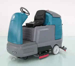 Electric Driving Industrial Multi-function Street Road Brush Floor Scrubber Dryer Cleaning Machine for Sale