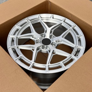 Jantes de voiture forgées en alliage 6061-t6 argent brossé 1 pièce personnalisées 5x120 5x130 pour M3 <span class=keywords><strong>M4</strong></span> C8 Z06 AMG <span class=keywords><strong>GTS</strong></span> 911 Carrera 991 GT3 - Product Image 4