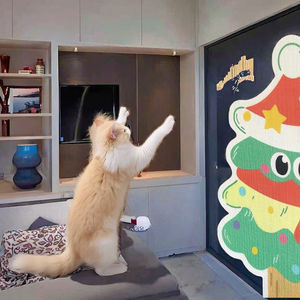 Tapis d'escalade pour chat en polyester, anti-chute, anti-griffures, autocollant mural, protecteur de canapé et de tapis, coussin en polyester - Product Image 2