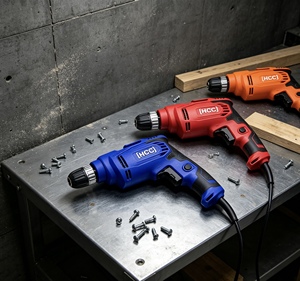 Perceuse à percussion haute puissance HCC 810W - Perçage du bois et du métal et vissage (Options bleu/orange/rouge) - Product Image 5