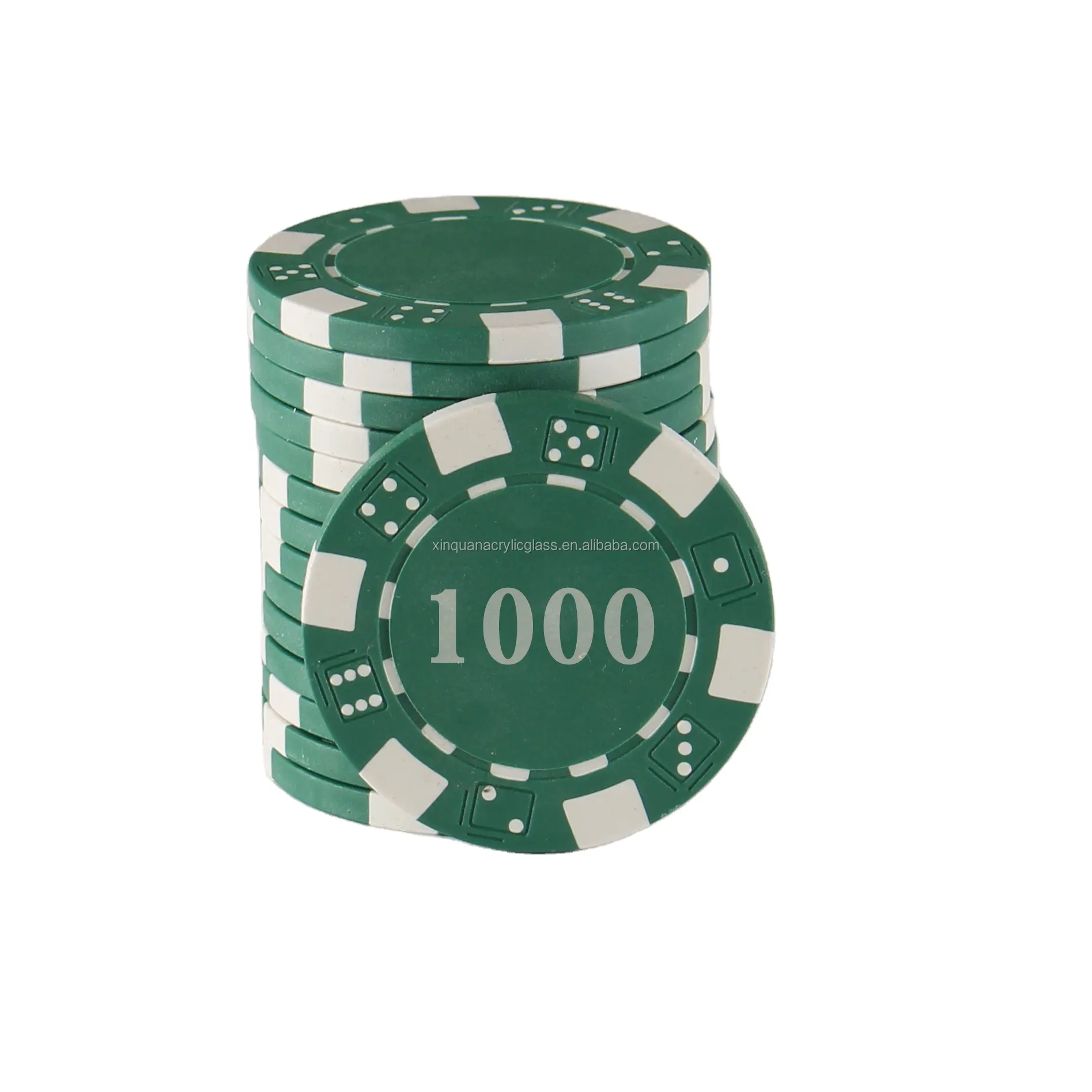 Poker Set Chips Customized Logo 11g 11.5g 40mm*3mm Acrylic Chips Sets Clay Las Vegas Casino Crown Poker Chip Sets