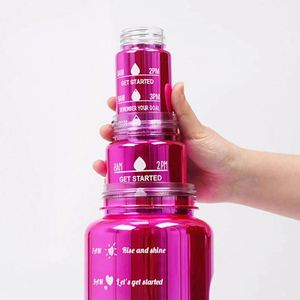 Bouteille d'eau Trio de bouteilles d'eau Bouteilles d'eau <span class=keywords><strong>3</strong></span> en 1 en plastique Bouteilles en plastique - Product Image 3
