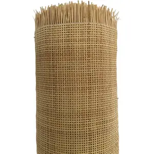 Premium Open mesh cane natural bleached Rattan cane webbing high quality best standard exporting in vietnamese factory