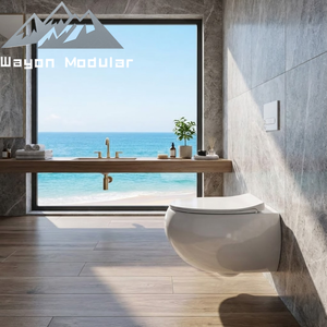 WC mural en céramique Wayon, forme d'œuf unique et moderne, pour salle de bain d'hôtel de luxe - Product Image 4