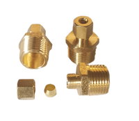 Raccords en laiton forgé de haute qualité sans plomb 5/16"X1/4" NPT, connexion mâle, union à compression pour applications eau et gaz