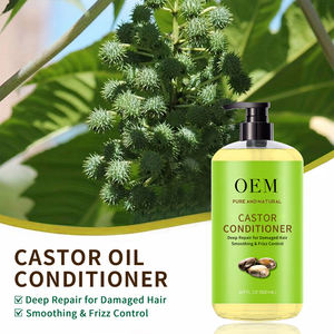 Balsamo all'Olio di Ricino OEM a Base Vegetale Idratante Anti-Crespo Previene la Rottura per Capelli Lucenti - Product Image 3