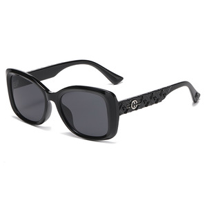Nuevas gafas de sol tipo ojo de gato para mujer, montura grande negra, protección UV400, montura de plástico y Metal, gafas de sol de clase 2 RG 99065 - Product Image 5