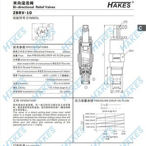Vanne hydraulique à débordement bidirectionnelle ZBRV-10 - Product Image 4