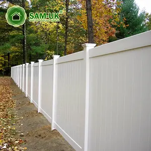Plastik UV dayanıklı ve kolay montajı 8x8 Pvc Panel çiftlik çiti bahçe markası eskrim kafes yeni gizlilik beyaz vinil çit
