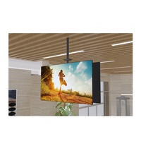 Pantalla de panel plano LCD LED Extensible Telescópica inclinación giratoria TV Techo soportes colgantes Montaje Truss Back to Back