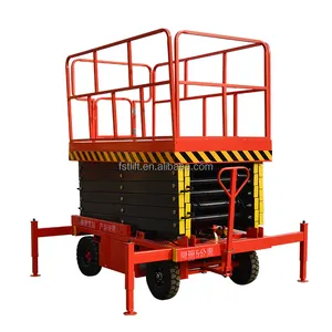 18m Electric Hydraulic Movable Aerial Platform Scissor Man Lift for Painting Maintenance