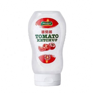 Bouteilles de sauce salade en plastique HDPE inversées de 330 ml avec bouchon à vis, pot à épices et assaisonnements de 500 ml, imprimé sérigraphié, vide - Product Image 4