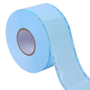 Bolsas de rollo para esterilización dental, azules, certificadas EN868 CE, de grado médico, para esterilización con vapor a alta temperatura y óxido de etileno. - Product Image 1
