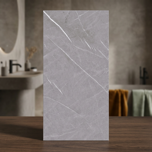 Pietra Grey 800x1600mm <b>Matt</b> Glossy Porcelain <b>Floor</b> And Wall Tiles Contemporary Stone Design 80x160cm - Product Image 4