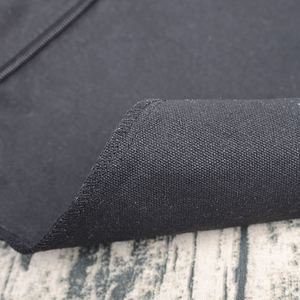 High Quality <b>Black</b> Cotton Canvas Tote <b>Bag</b> Zippered Closure for Shopping in Supermarket Custom Logo Factory Direct - Product Image 6