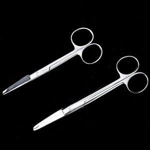 Ciseaux à sutures en acier inoxydable de 16 cm pour la chirurgie médicale et cosmétique, équipement de microchirurgie, argent, non stériles, polyvalents - Product Image 4
