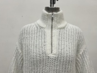 Casio Custom 2025 – Cardigan tendance pour femme, hiver, devant ouvert, pull tricoté à manches longues, fermeture éclair épaisse, collection automne