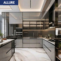Allure Lacquer – Robinet de cuisine de luxe, design contemporain, pour armoire, tiroir, panier, style ferme, fixation murale pour villa – Garantie 3 ans