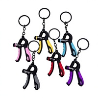 Porte-clés figurine anti-stress en PVC caoutchouc 3D réaliste, personnalisable avec logo, en forme d'équipement de fitness miniature, cadeau d'exercice