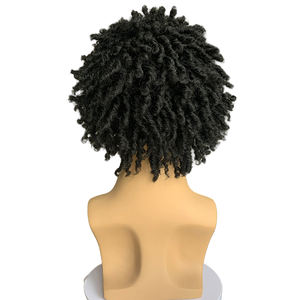 Trenzas de <span class=keywords><strong>Pelo</strong></span> Sintético al Por Mayor, Peluca Masculina para Uso Diario y Fiestas, Negro, Marrón, Natural, Liso, <span class=keywords><strong>Corto</strong></span>, Resistente al Calor - Product Image 5