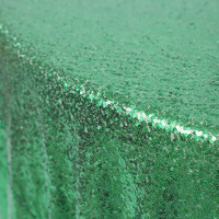 Nappes rondes à paillettes rouges nappe en gaze blanche pour la fête à la maison mariage couverture de Table à paillettes dorées