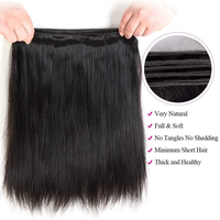 Paquetes de Cabello Humano Brasileño Crudo al por Mayor, SDD (Super Double Drawn) con Cutícula Alineada, Liso, Doble Trama
