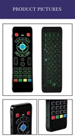 Ranboda T16 Backlit 2.4GHz Wireless IR Learning 6-Gyro Touchpad Voice Remote Control Air Mouse Mini Keyboard untuk Android TV Box
