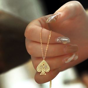 Collares de Corazón en Capas Chapados en Oro de 18k con Zirconia 5A, Regalos de Joyería para Aniversario y Cumpleaños para Mujer - Product Image 3