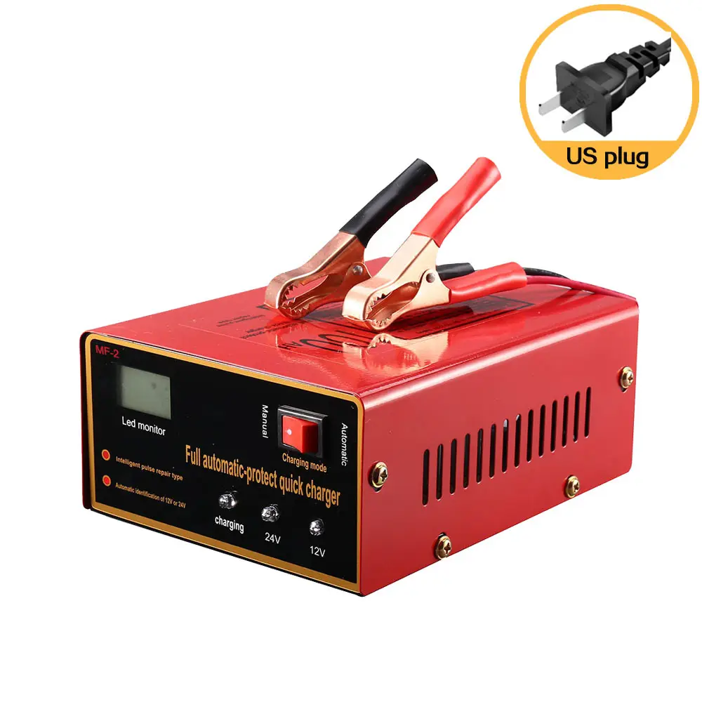 Car Fully-automatic Battery Charger 12V 24V with Short circuit protect smart car battery charger