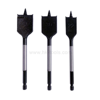 Foret à bois auto-alimenté à tige hexagonale de 25 mm (1/4'') avec pointe à vis plate pour perçage rapide du bois