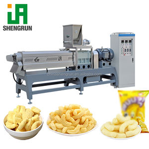 Línea de Producción Completa de Snacks de Maíz Inflado, Máquina Extrusora de Doble Tornillo para Snacks Rellenos Automáticamente - Product Image 1
