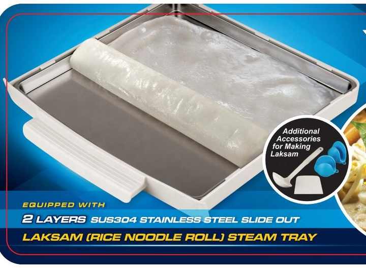 Kitchen and Home Appliance Curry Cooker Electrical Food Steamer Steamed Vermicelli Roll Machine Electric Food Steamers