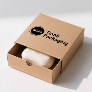 Vente en gros <span class=keywords><strong>de</strong></span> boîte en papier à savon avec logo personnalisé boîte à savon <span class=keywords><strong>de</strong></span> <span class=keywords><strong>salle</strong></span> <span class=keywords><strong>de</strong></span> <span class=keywords><strong>bain</strong></span> en papier kraft brun recyclé boîte d'emballage cadeau - Product Image 1